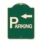 Signmission Parking with Arrow Pointing Left Heavy-Gauge Aluminum Architectural Sign, 24" x 18", G-1824-24519 A-DES-G-1824-24519 - alternate 1